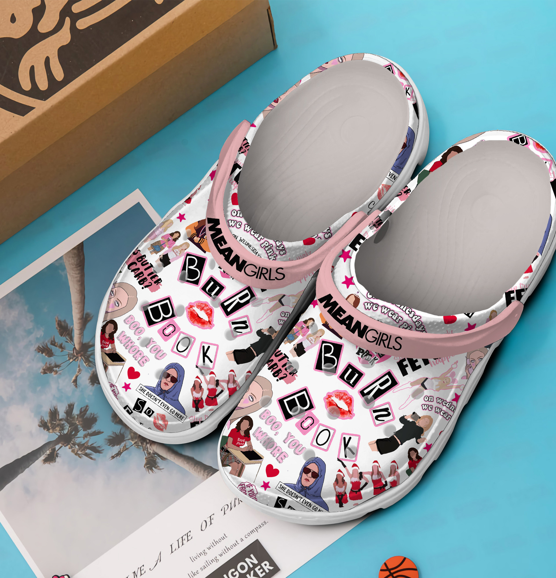 Footwearmerch Mean Girls Movie Crocs Crocband Clogs Shoes Comfortable For Men Women and Kids