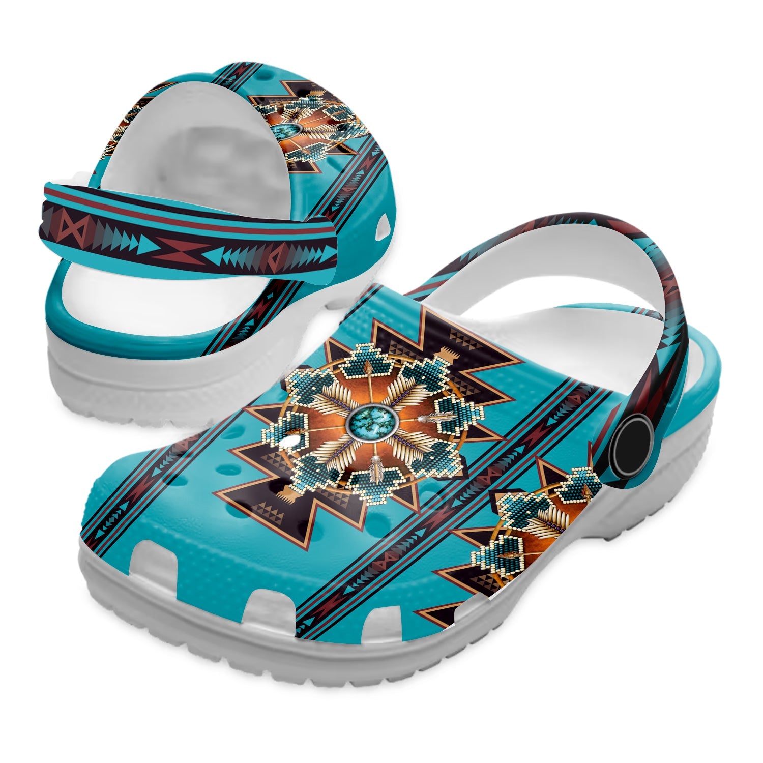 Footwearmerch Native American Crocs Clog Shoes For Kid and Adult