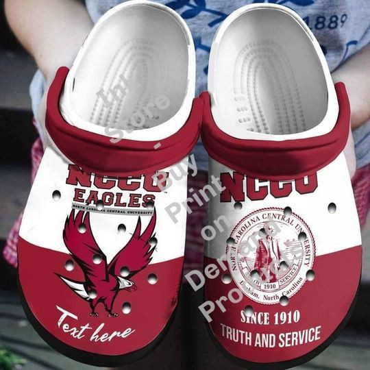 Footwearmerch Nccu Eagles Since 1910 Truth And Service Crocs Crocband Shoes Clogs Custom Name For Men Women And Kids