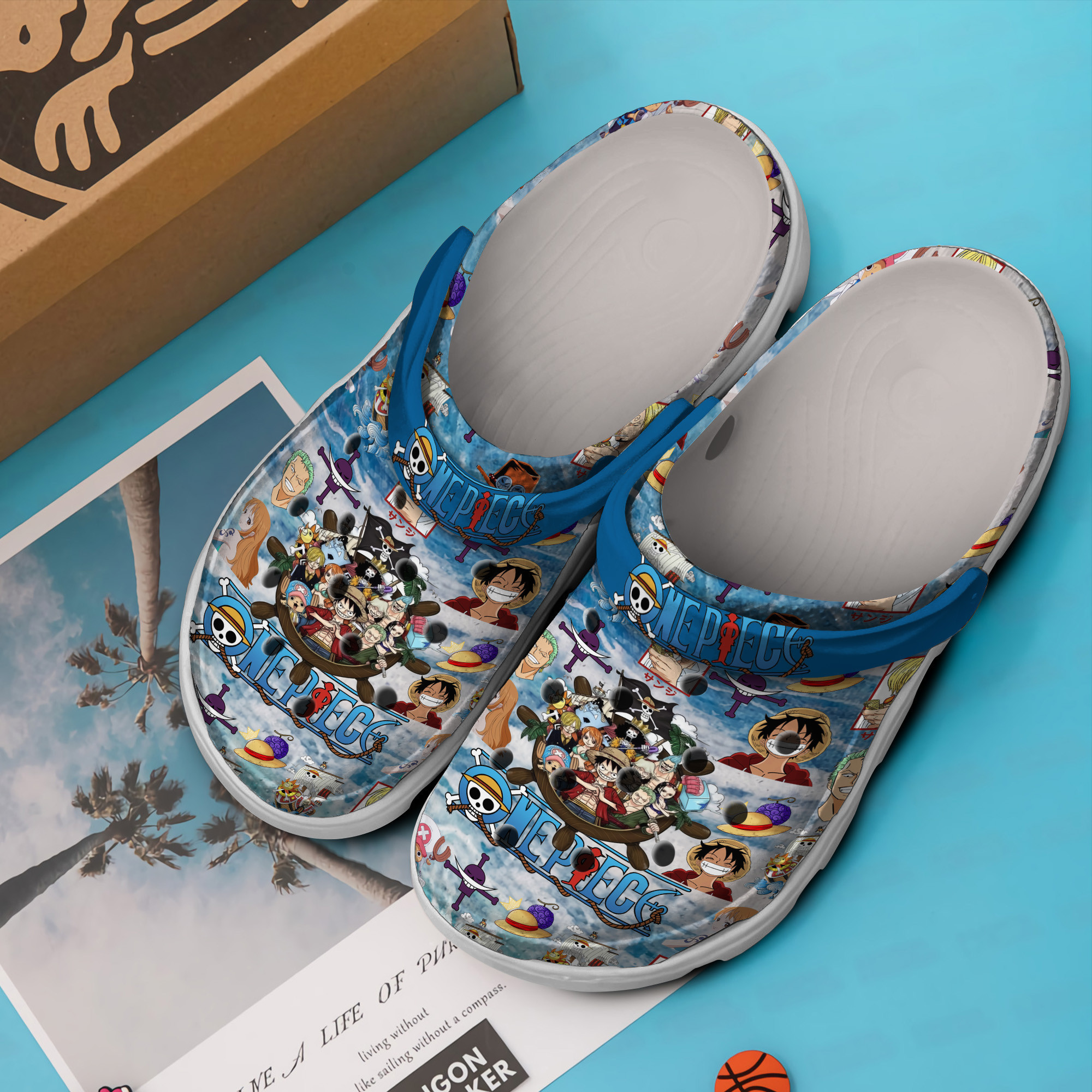 Footwearmerch One Piece Anime Crocs Crocband Clogs Shoes Comfortable For Men Women and Kids