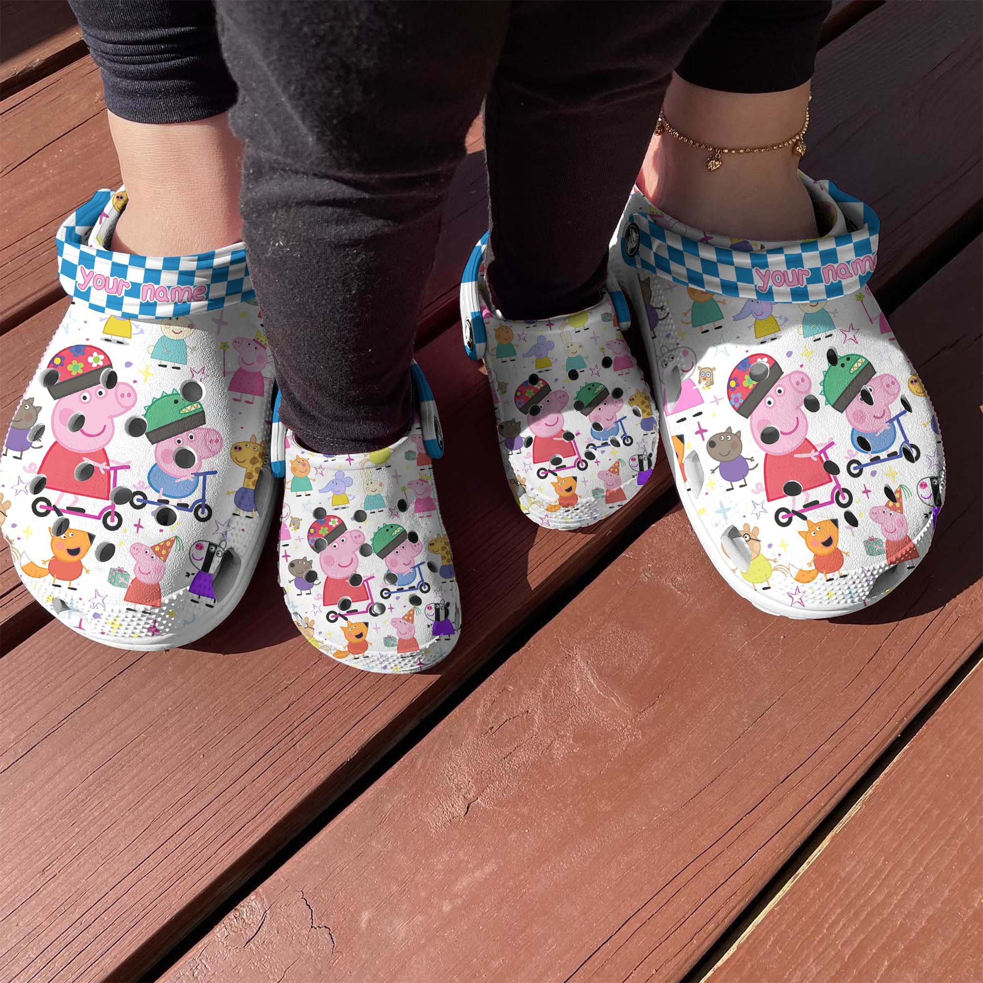 Footwearmerch Peppa Pig TV Series Crocs Crocband Clogs Shoes Comfortable For Men Women and Kids