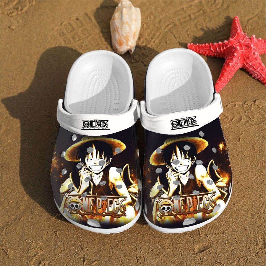 Footwearmerch Personalised One Piece Art Custom clog Shoes