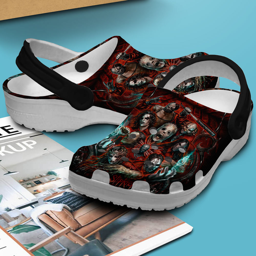 Footwearmerch Slipknot Band Music Premium Crocs Crocband Clogs Shoes Comfortable For Men Women and Kids