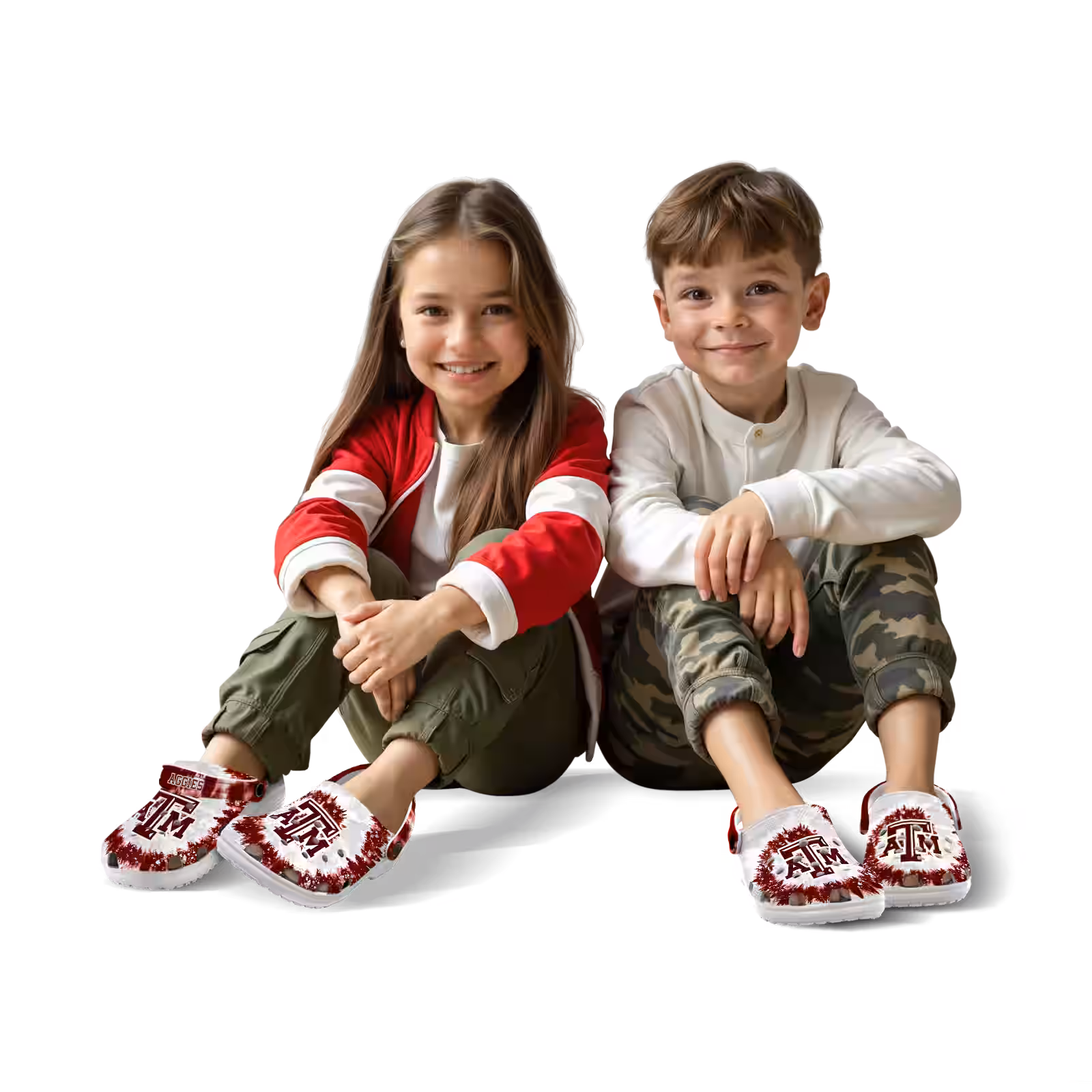 Footwearmerch Texas A&M Aggies NCAA Sport Crocs Crocband Clogs Shoes Comfortable For Men Women and Kids