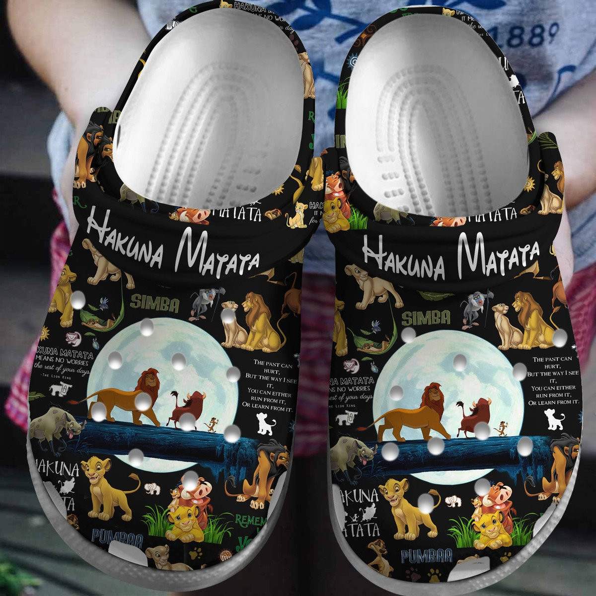 Footwearmerch The Lion King Cartoon Movie Crocs Crocband Clogs Shoes Comfortable For Men Women and Kids
