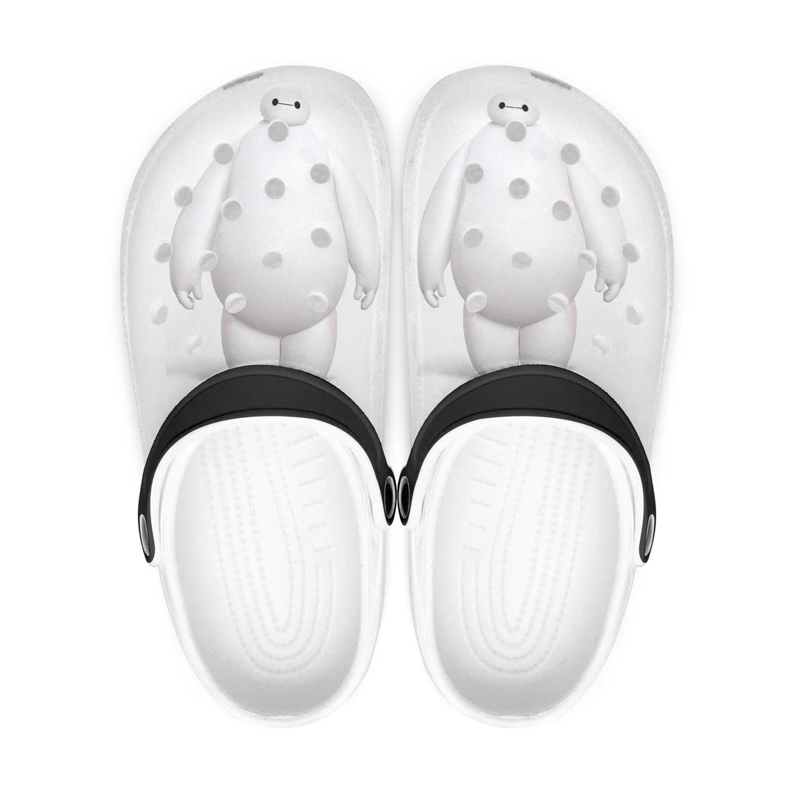 Footwearmerch Big hero 6 Baymax Cartoon Crocs Crocband Shoes Clogs Custom Name For Men Women and Kids