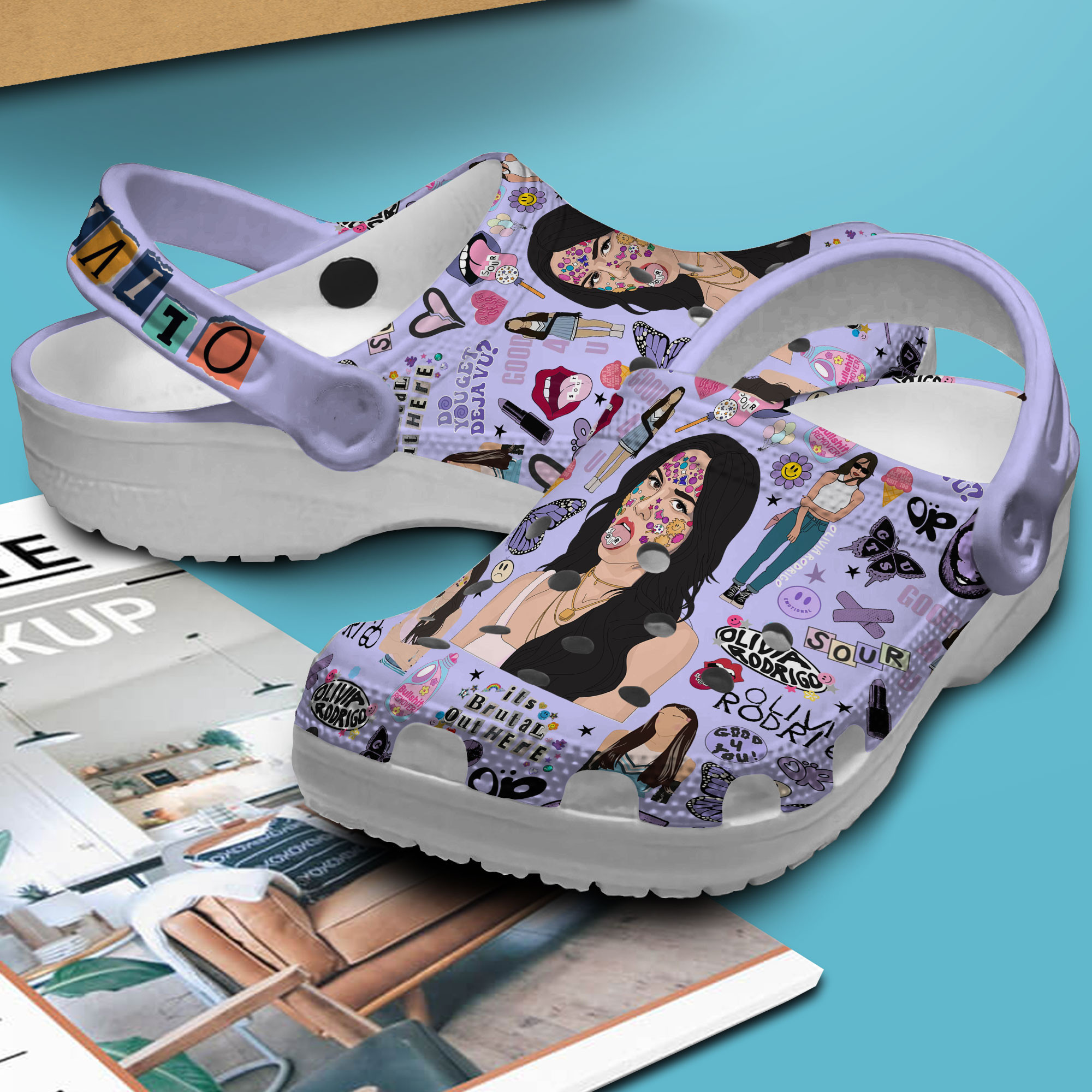 Premium Olivia Rodrigo Music Crocs Crocband Clogs Shoes Comfortable For Men Women and Kids