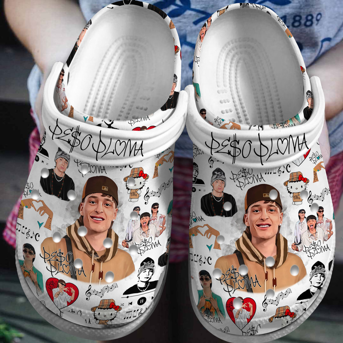 Premium Peso Pluma Music Crocs Crocband Clogs Shoes Comfortable For Men Women and Kids